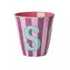 Rice - Middelgroot Alfabetbeker - Meerkleurig - S - Stripes