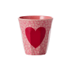 Rice - Middelgroot Beker - Roze - Heart - 250 ml