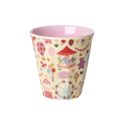 Rice - Middelgroot Kinderbeker - Roze - Fun Fair - 250 ml