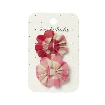 Rockahula Kids - Scalloped Gingham Bow Clips