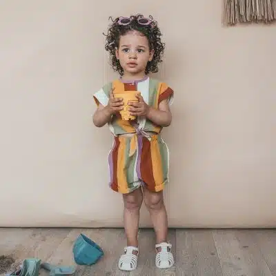 Salted Stories - Multi Stripe - Tie Jumpsuit