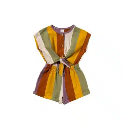 Salted Stories - Multi Stripe - Tie Jumpsuit