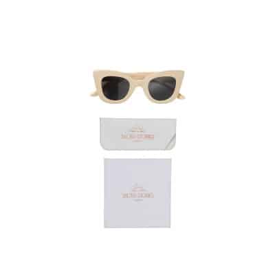 Salted Stories - Solid - Cat Eye Sunglasses - White Swan