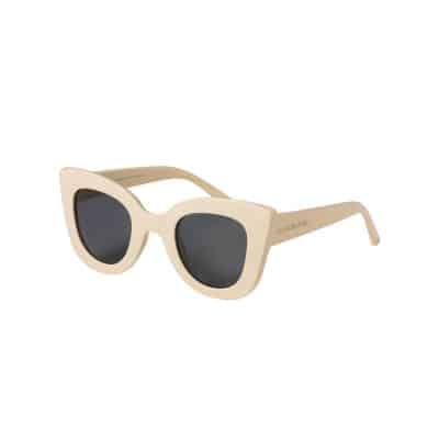 Salted Stories - Solid - Cat Eye Sunglasses - White Swan