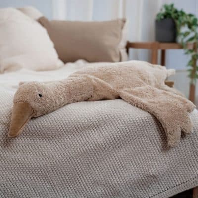 Senger - Cuddly animal Goose large - Linnen