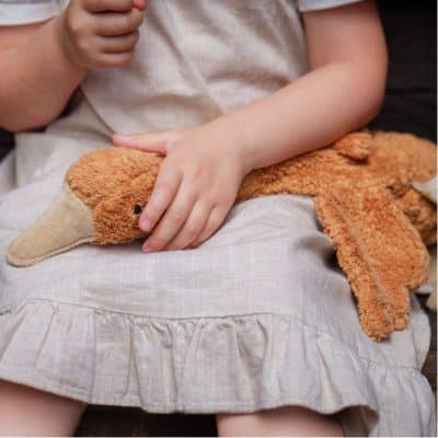 Senger - Cuddly animal Goose small - Rust