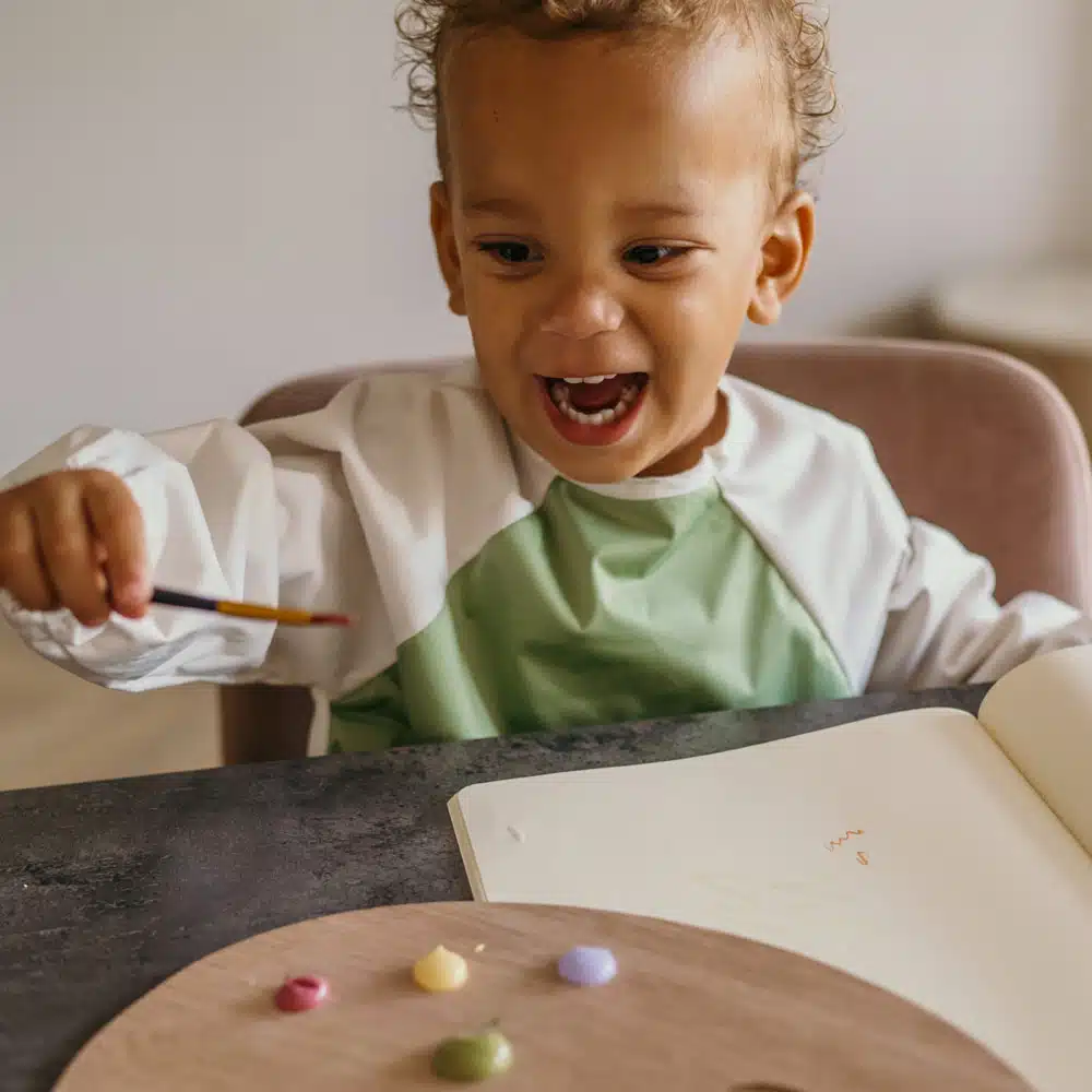 Smikkels - Sleeve bib - L - Lilac