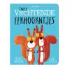 Twee vechtende eekhoorntjes - Kartonboekje
