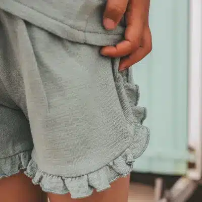 Your Wishes - Textured Jersey - Ruffle Shorts