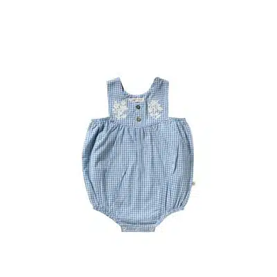 Your Wishes - Vichy Blue - Summer Romper