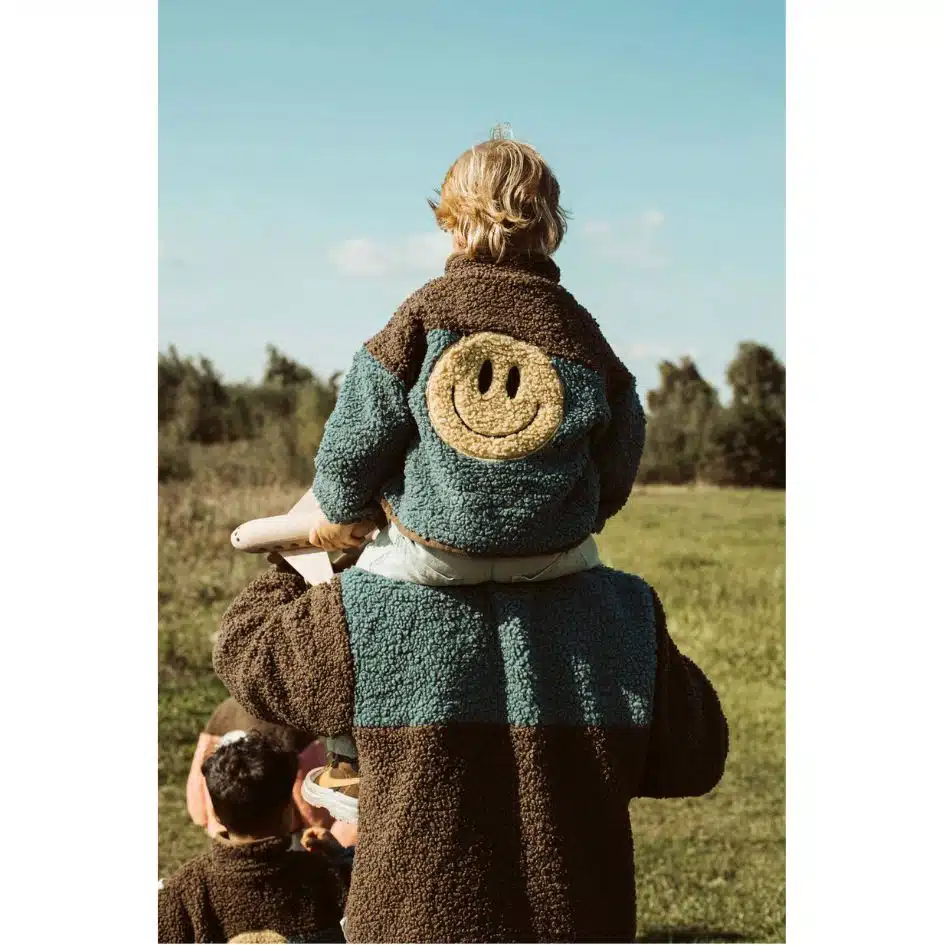 Ella and Rapha - Little Teddy - Smiley Jacket - Blue
