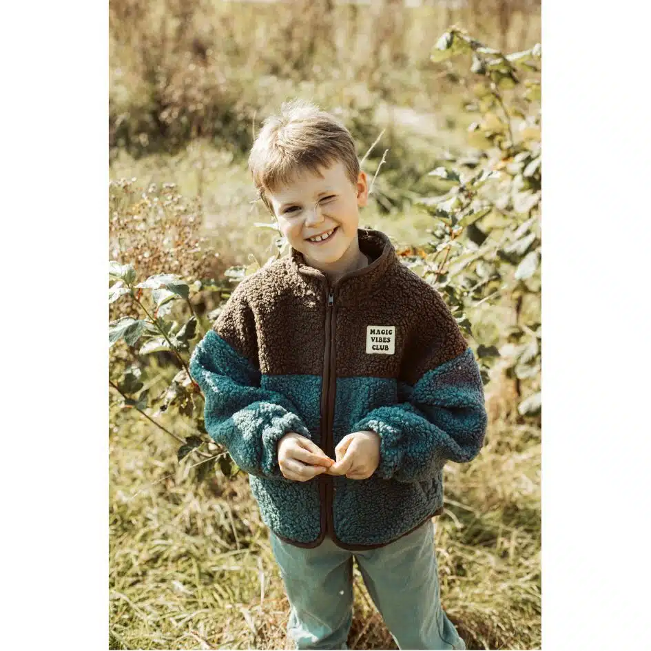 Ella and Rapha - Little Teddy - Smiley Jacket - Blue