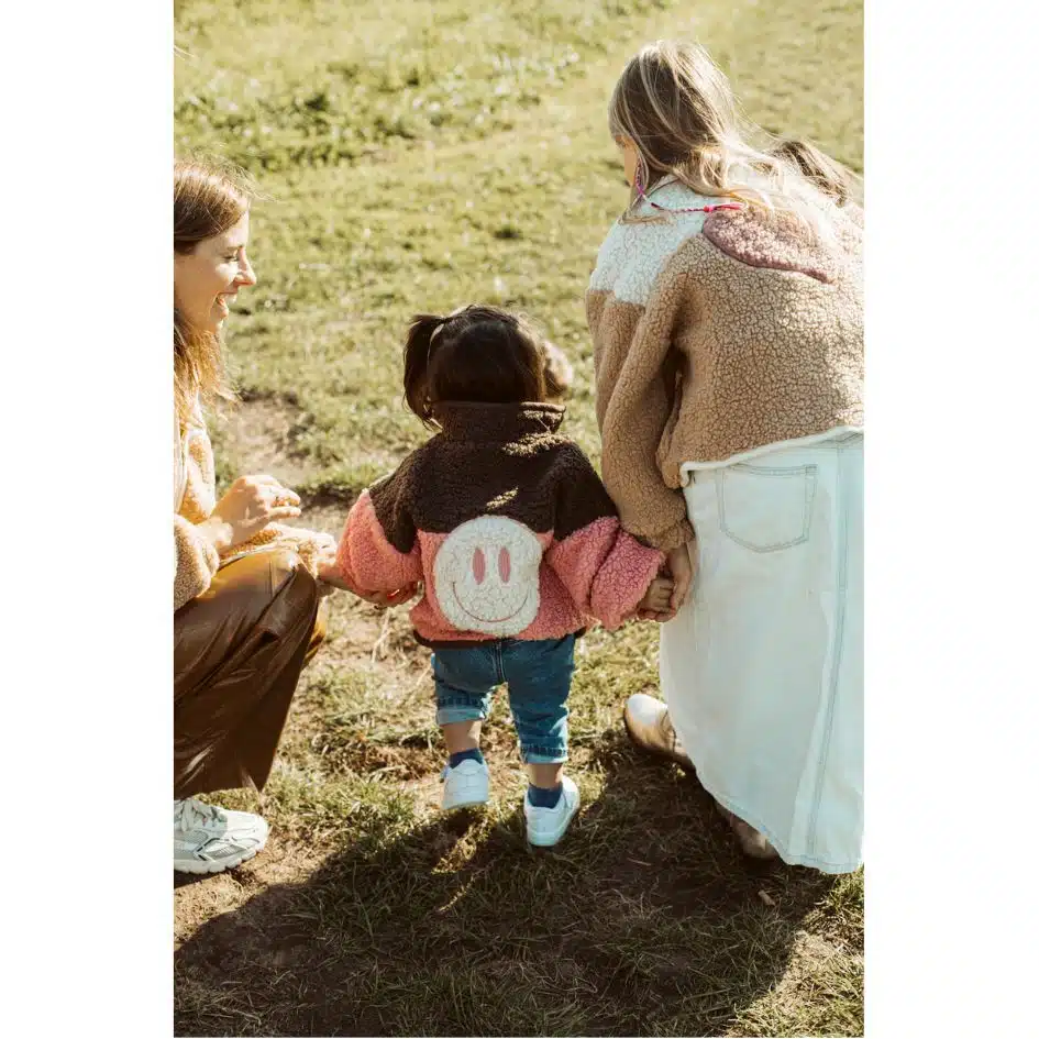Ella and Rapha - Little Teddy - Smiley Jacket - Pink