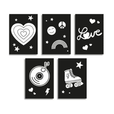 KIDYWOLF - Kidyneon - Extra borden voor Kidyneon - Happy - 5st