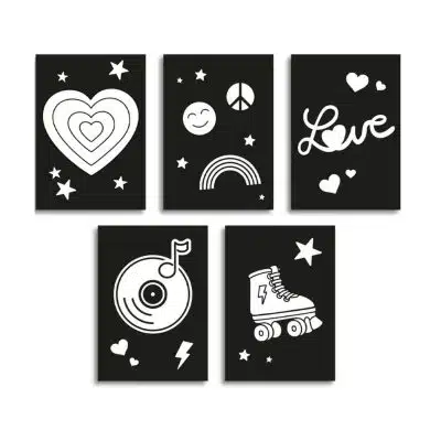 KIDYWOLF - Kidyneon - Extra borden voor Kidyneon - Happy - 5st