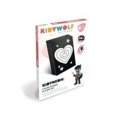 KIDYWOLF - Kidyneon - Extra borden voor Kidyneon - Happy - 5st