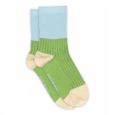 Melton - Block colour socks - Kiwi