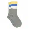 Melton - Wide stripes socks - Light Grey Melange