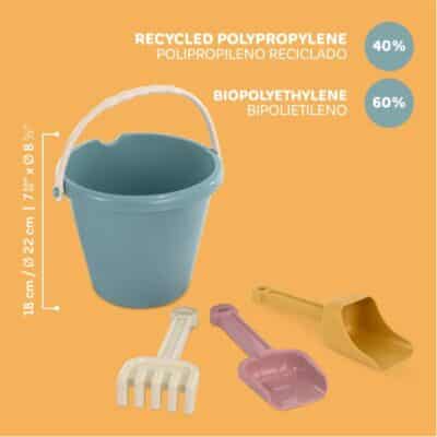 Miniland - Zandspeelset Junior - Eco Blauw