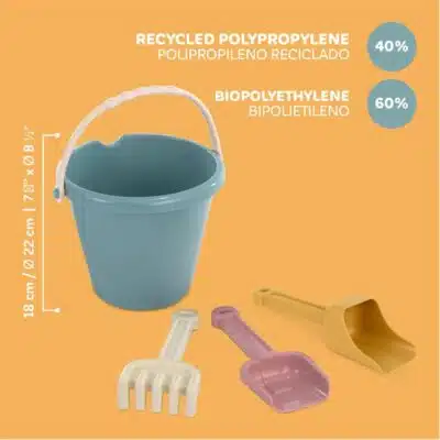 Miniland - Zandspeelset Junior - Eco Blauw