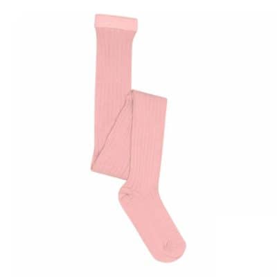 MP Denmark - Cotton rib tights - Silver Pink