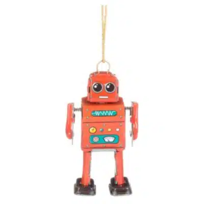 Ornament hangertje mini robots (Willekeurige kleur)
