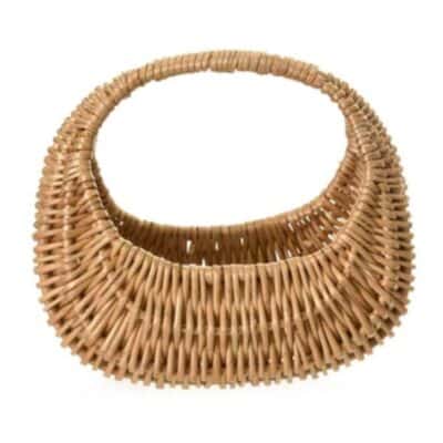 Ovaal mandje van riet - 19 cm