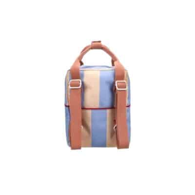 Sticky Lemon - Backpack Small - Stripes - Cloud Blue & Twiggy Beige