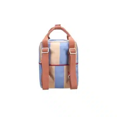 Sticky Lemon - Backpack Small - Stripes - Cloud Blue & Twiggy Beige