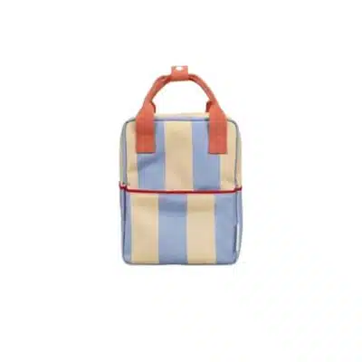 Sticky Lemon - Backpack Small - Stripes - Cloud Blue & Twiggy Beige