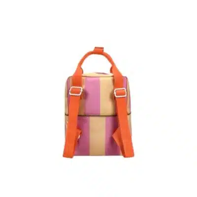 Sticky Lemon - Backpack Small - Stripes - Rosebay Pink & Apple Juice