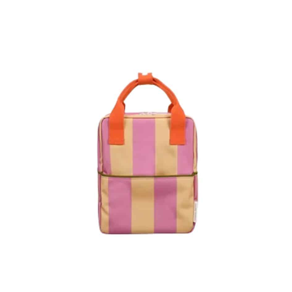 Sticky Lemon - Backpack Small - Stripes - Rosebay Pink & Apple Juice