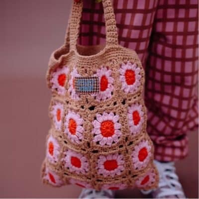 Sticky Lemon - Crochet Bag - Flower - Campfire Orange