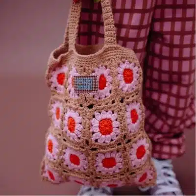 Sticky Lemon - Crochet Bag - Flower - Campfire Orange