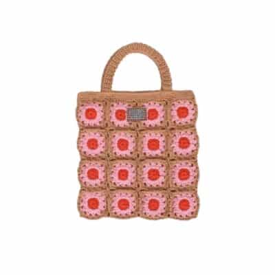 Sticky Lemon - Crochet Bag - Flower - Campfire Orange