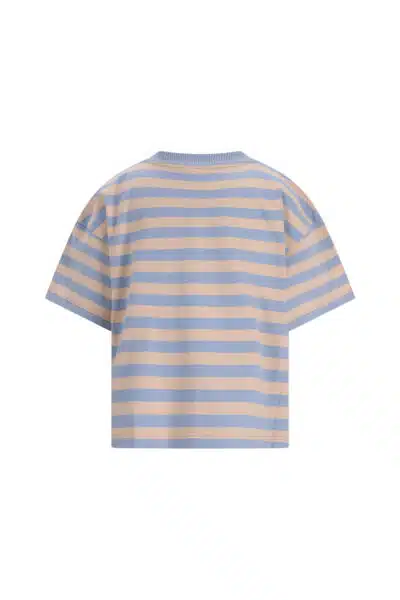 The New Chapter - T-Shirt - Bo - Blue Beige Stripes