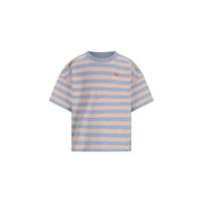 The New Chapter - T-Shirt - Bo - Blue Beige Stripes