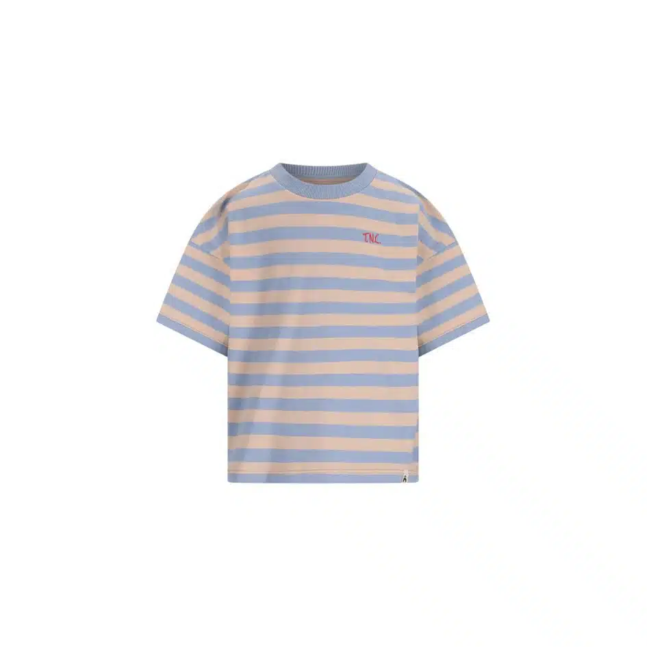 The New Chapter - T-Shirt - Bo - Blue Beige Stripes