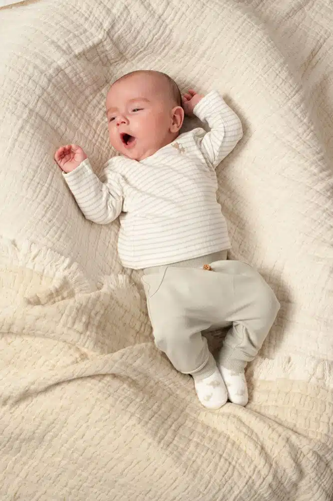 Feetje - Longsleeve rib met streep - Elephant