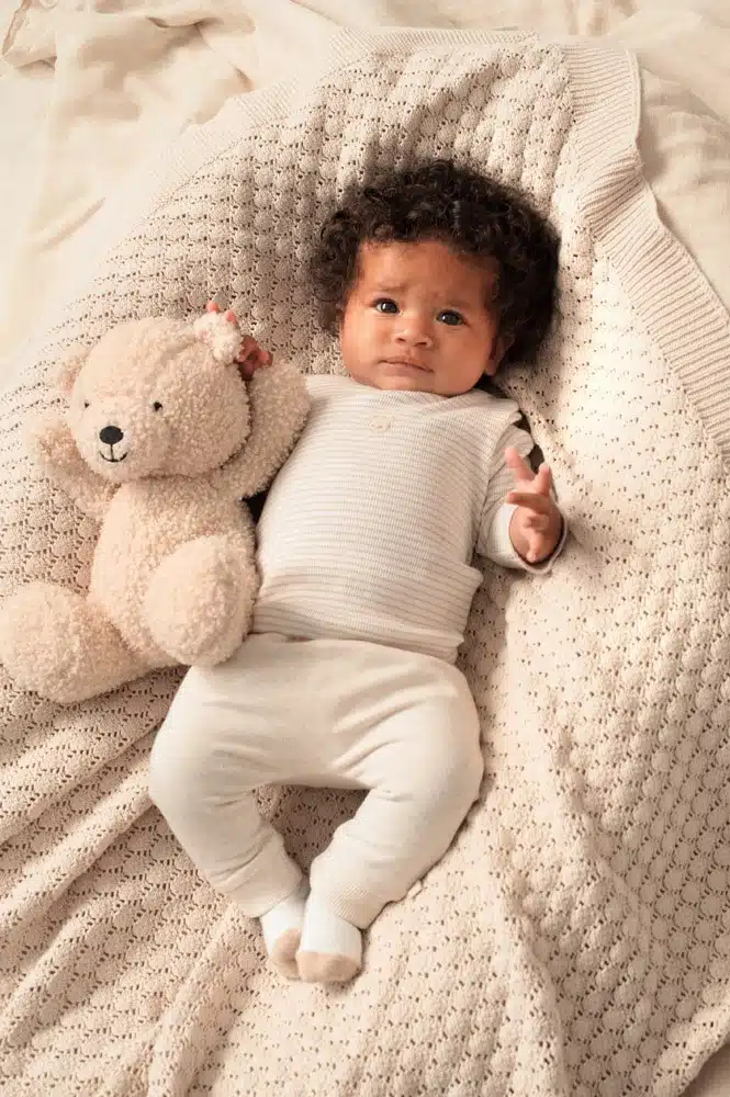 Feetje - Longsleeve rib met streep - Honey Bear