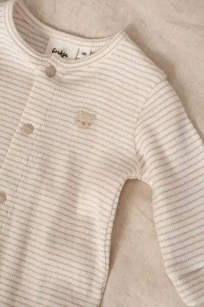 Feetje - Pak omslagvoet rib met streep - Honey Bear