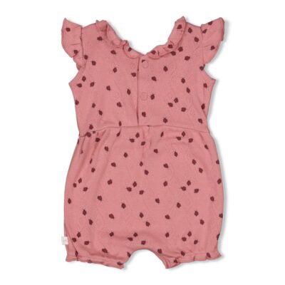 Feetje - Playsuit ajour rib AOP - Ladybug