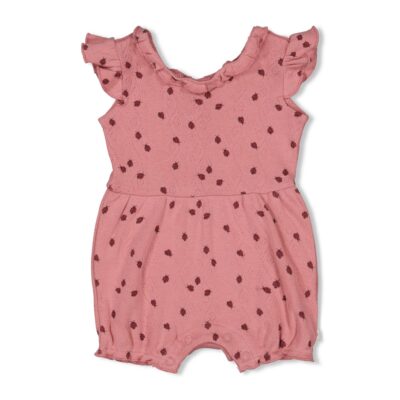 Feetje - Playsuit ajour rib AOP - Ladybug