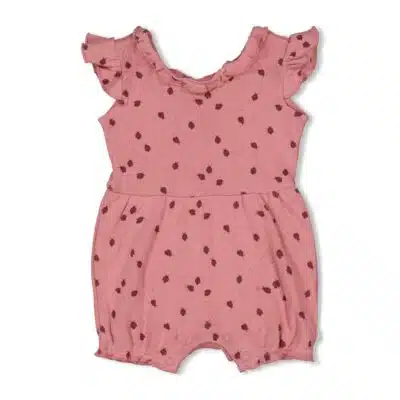 Feetje - Playsuit ajour rib AOP - Ladybug