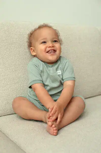 Feetje - Shortama wafel - Zeegroen