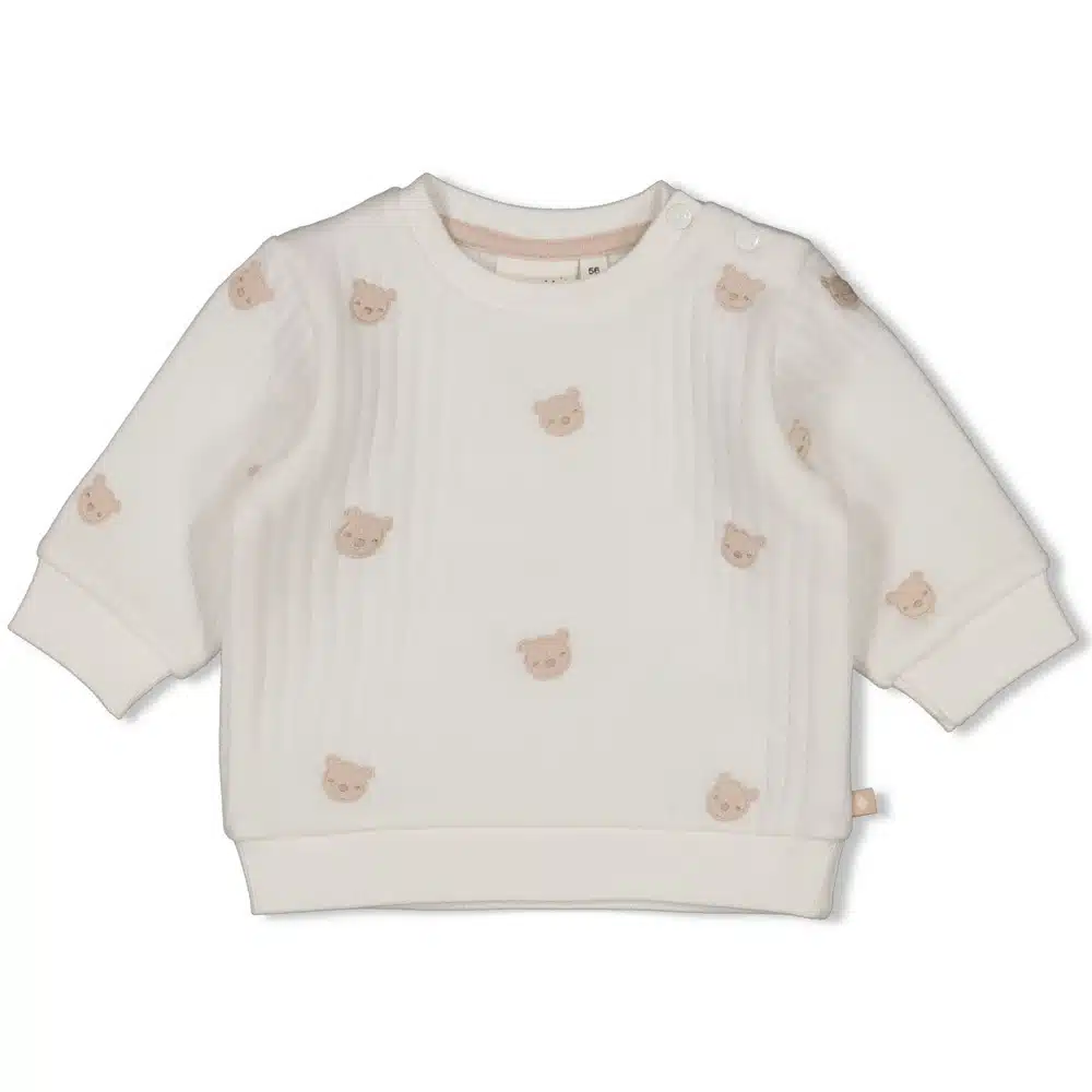 Feetje - Sweater AO embroidery - Honey Bear