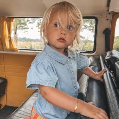 Your Wishes - Cotton Denim - Ruffle Blouse