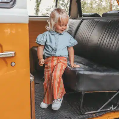 Your Wishes - Cotton Denim - Ruffle Blouse