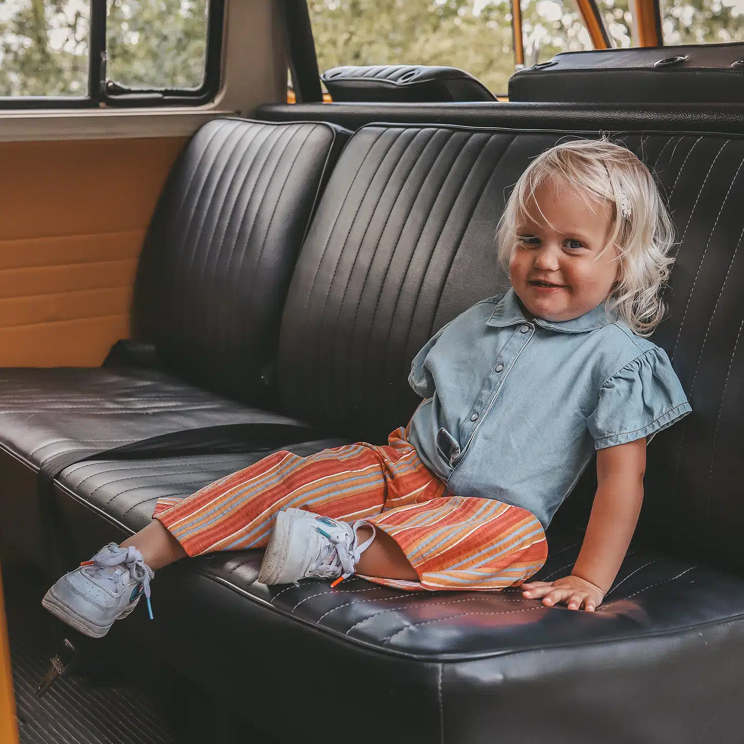 Your Wishes - Cotton Denim - Ruffle Blouse