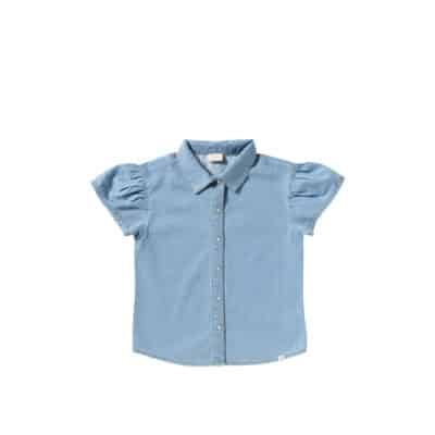 Your Wishes - Cotton Denim - Ruffle Blouse
